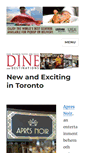 Mobile Screenshot of dinemagazine.ca