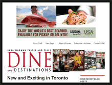Tablet Screenshot of dinemagazine.ca